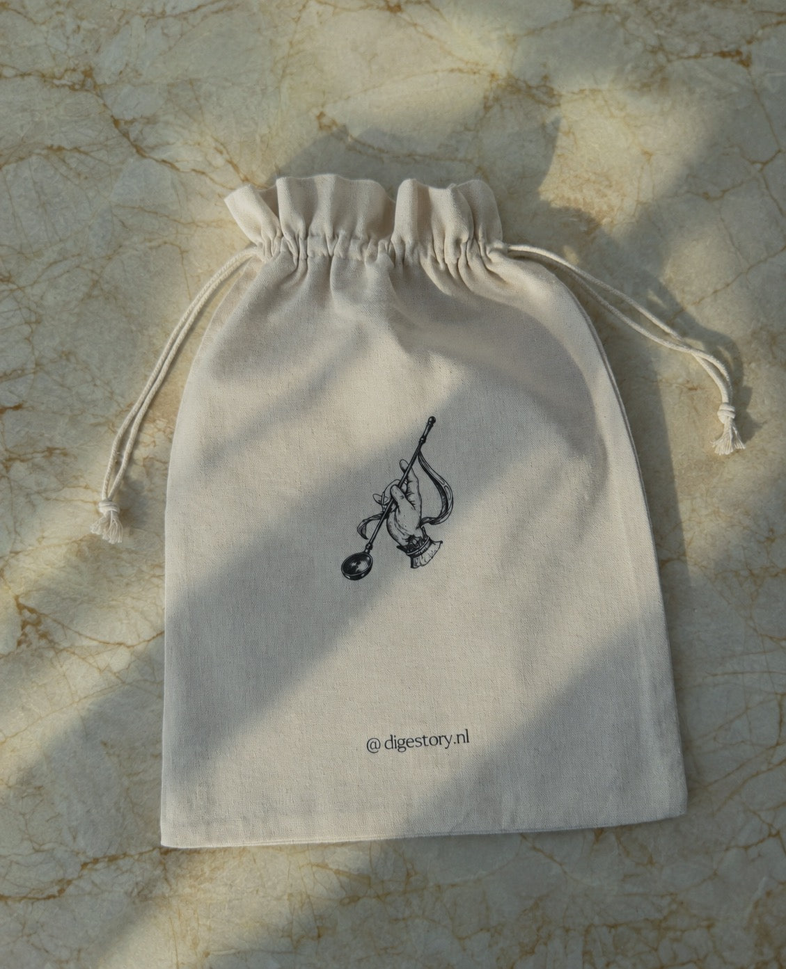 Linen Drawstring Book Bag | 30 x 40 mm