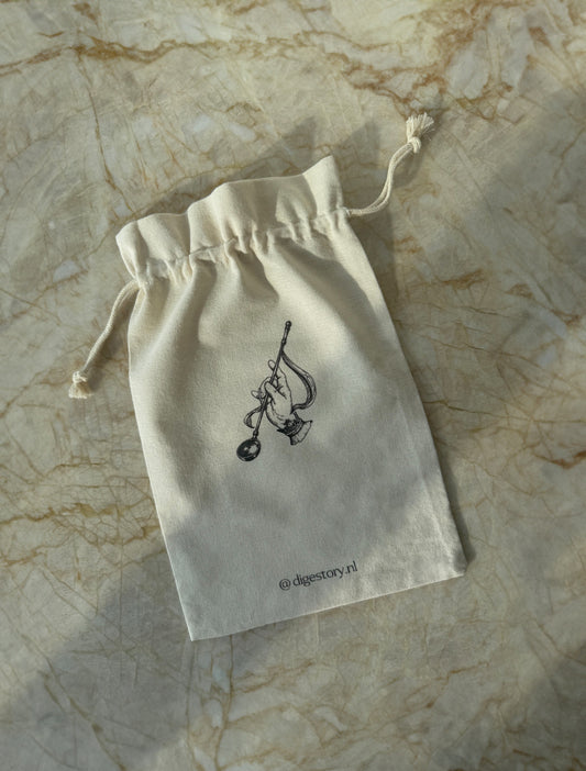 Linen Drawstring Book Bag | 20 x 30 mm